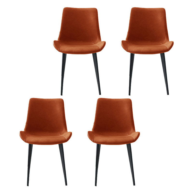 キッチンフェイクレザーダイニングチェア用の工業スタイルのソリッドバックチェア