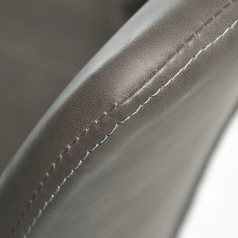 キッチンフェイクレザーダイニングチェア用の工業スタイルのソリッドバックチェア