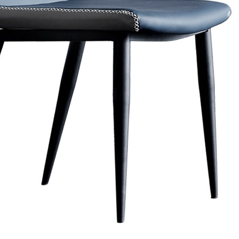 Industrial Style Faux Leather Chairs Wingback Parsons Chair for Home Clearhalo 'Dining Chairs' 'Dining Tables & Seating' 'dining_chair' 'furn' 'furn_dining_chair' 'Furniture' 'Kitchen & Dining Furniture' 5752461