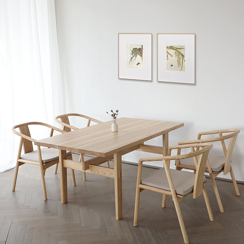 Traditional Style Chairs Dining Arm Chairs with Wooden Legs for Kitchen Clearhalo 'Dining Chairs' 'Dining Tables & Seating' 'dining_chair' 'furn' 'furn_dining_chair' 'Furniture' 'Kitchen & Dining Furniture' 5752469