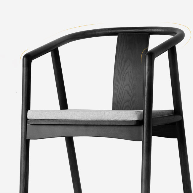 Traditional Style Chairs Dining Arm Chairs with Wooden Legs for Kitchen Clearhalo 'Dining Chairs' 'Dining Tables & Seating' 'dining_chair' 'furn' 'furn_dining_chair' 'Furniture' 'Kitchen & Dining Furniture' 5752472