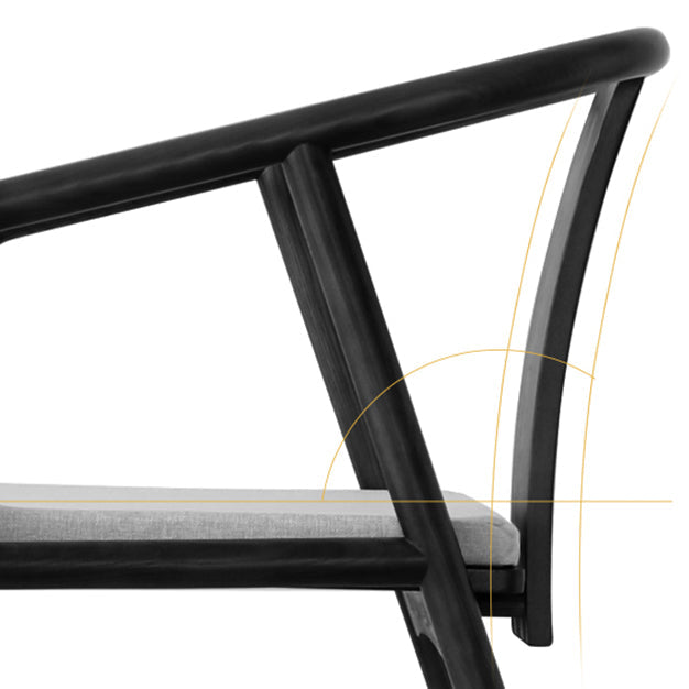 Traditional Style Chairs Dining Arm Chairs with Wooden Legs for Kitchen Clearhalo 'Dining Chairs' 'Dining Tables & Seating' 'dining_chair' 'furn' 'furn_dining_chair' 'Furniture' 'Kitchen & Dining Furniture' 5752473