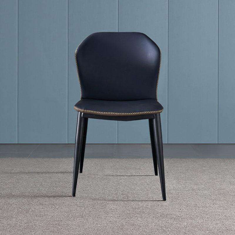 Wingback Parsons stoel stoel industriële stijl faux lederen eetkamerstoelen voor keuken