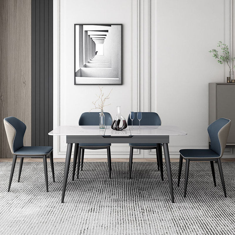 Wingback Parsons stoel stoel industriële stijl faux lederen eetkamerstoelen voor keuken