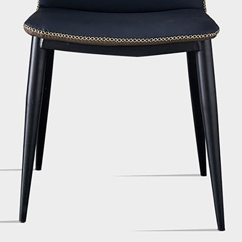 Wingback Parsons stoel stoel industriële stijl faux lederen eetkamerstoelen voor keuken