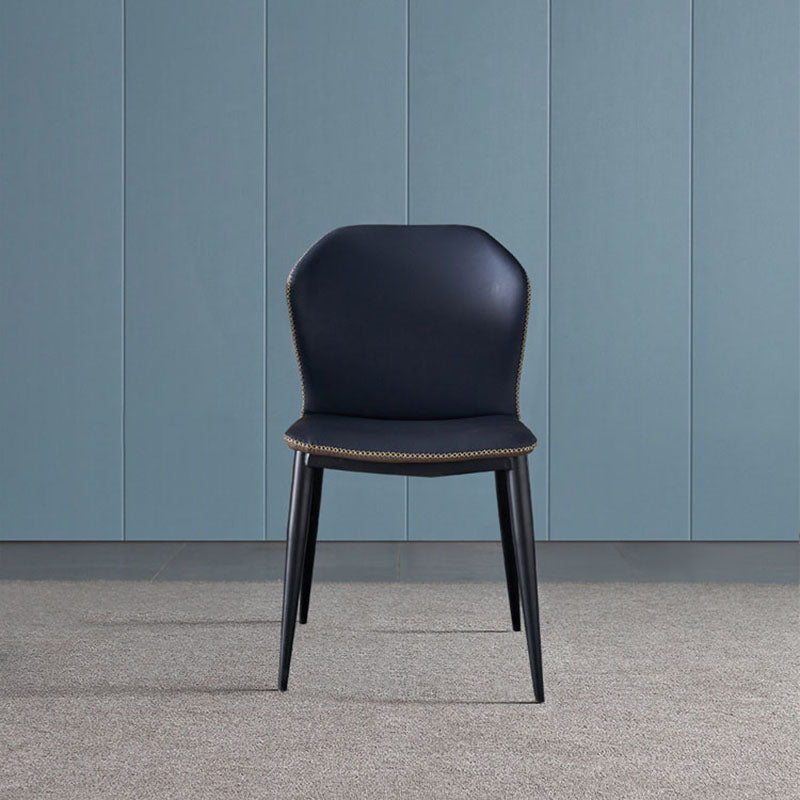 Wingback Parsons stoel stoel industriële stijl faux lederen eetkamerstoelen voor keuken