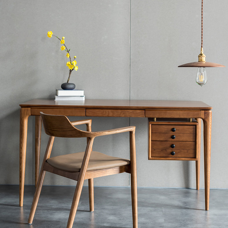 Silla de comedor de silla trasera de estilo tradicional con patas de madera para cocina