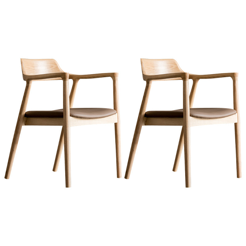 Silla de comedor de silla trasera de estilo tradicional con patas de madera para cocina