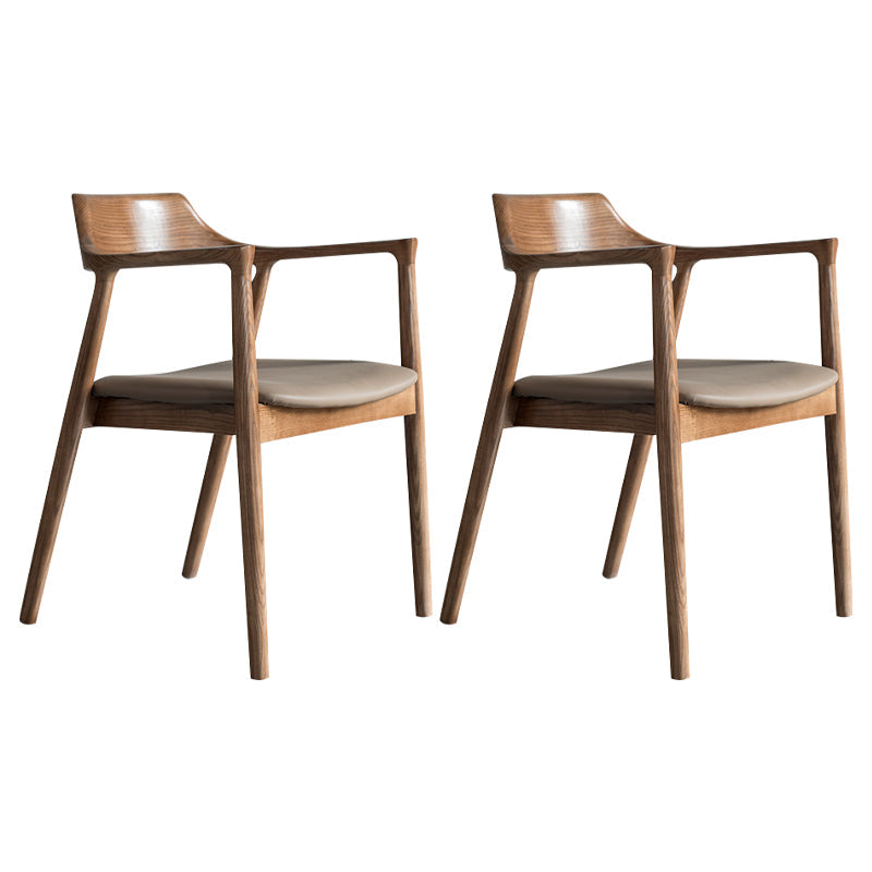 Silla de comedor de silla trasera de estilo tradicional con patas de madera para cocina