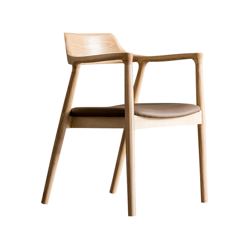 Silla de comedor de silla trasera de estilo tradicional con patas de madera para cocina