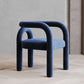 Offener Esszimmerstuhl mit mattem Finish, Designer-Stil, Wohnzimmer-Sessel aus Samt