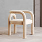 Offener Esszimmerstuhl mit mattem Finish, Designer-Stil, Wohnzimmer-Sessel aus Samt