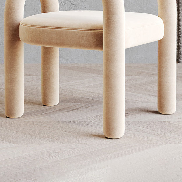 Offener Esszimmerstuhl mit mattem Finish, Designer-Stil, Wohnzimmer-Sessel aus Samt