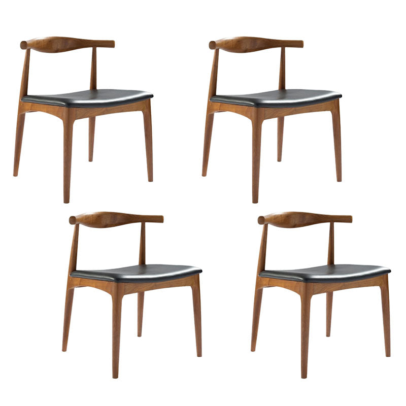 Sillas laterales de comedor de madera silla lateral abierta de estilo industrial para cocina