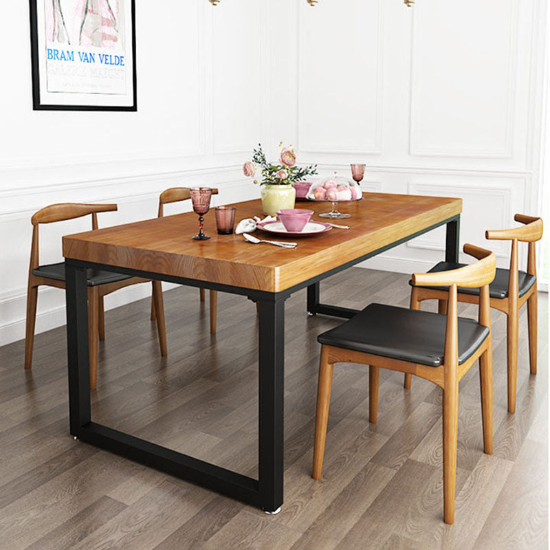 Sillas laterales de comedor de madera silla lateral abierta de estilo industrial para cocina
