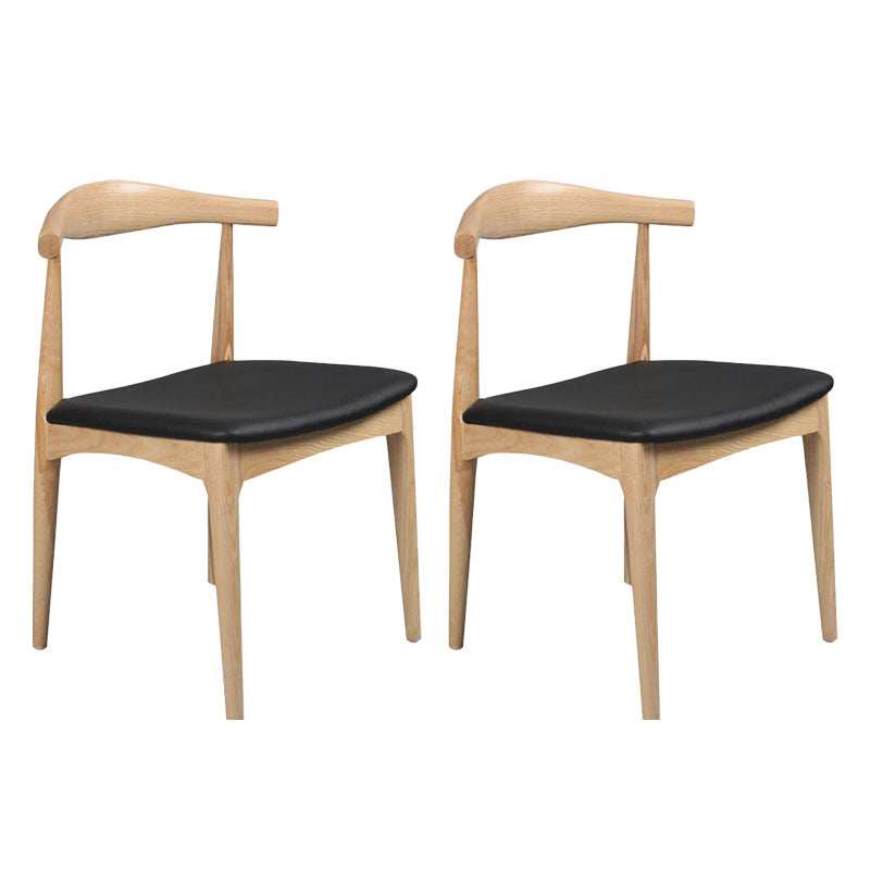 Sillas laterales de comedor de madera silla lateral abierta de estilo industrial para cocina