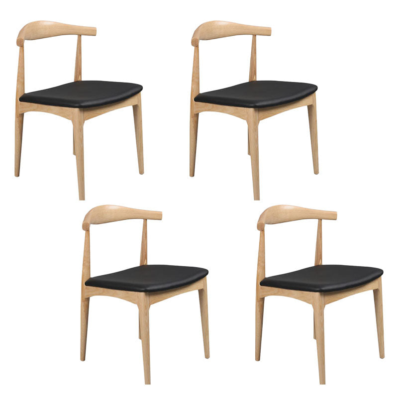 Sillas laterales de comedor de madera silla lateral abierta de estilo industrial para cocina