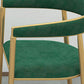 Fabric Dining Chairs Scandinavian Style Open Back Dining Side Chair for Home