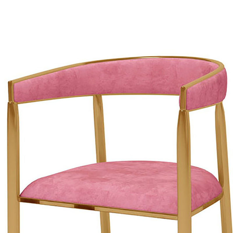 Fabric Dining Chairs Scandinavian Style Open Back Dining Side Chair for Home