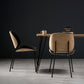 Modern Style Kitchen Chair Dining Armless Chair with Metal Legs