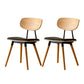 Modern Style Kitchen Chair Dining Armless Chairs with Wooden Legs