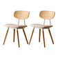 Modern Style Kitchen Chair Dining Armless Chairs with Wooden Legs