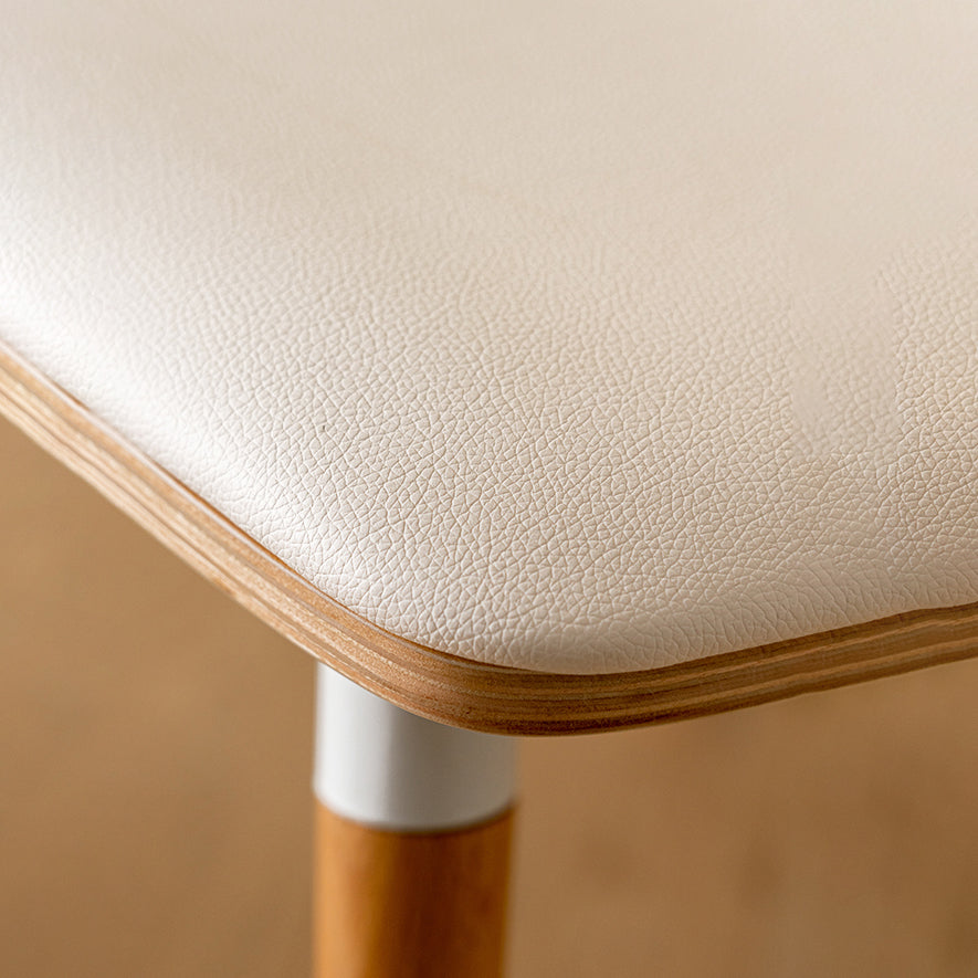 Modern Style Kitchen Chair Dining Armless Chairs with Wooden Legs