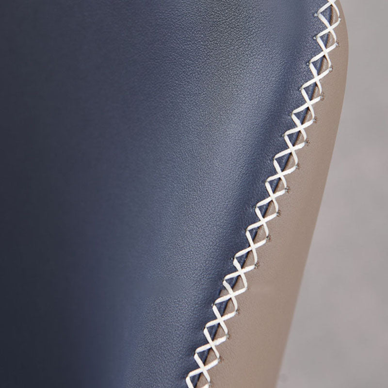 ホームフェイクレザーダイニングチェアのためのインダストリアルスタイルウィングバックアームレスチェア