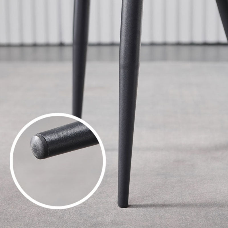 ホームフェイクレザーダイニングチェアのためのインダストリアルスタイルウィングバックアームレスチェア