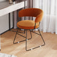 Upholstered Side Chairs Scandinavian Style Open Back Dining Side Chair Orange 1 Piece Clearhalo 'Dining Chairs' 'Dining Tables & Seating' 'dining_chair' 'furn' 'furn_dining_chair' 'Furniture' 'Kitchen & Dining Furniture' 5752831