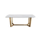 Nordic Glam Rectangle Sintered Stone Table Set 1/2/5/6/7 Pieces Dining Set