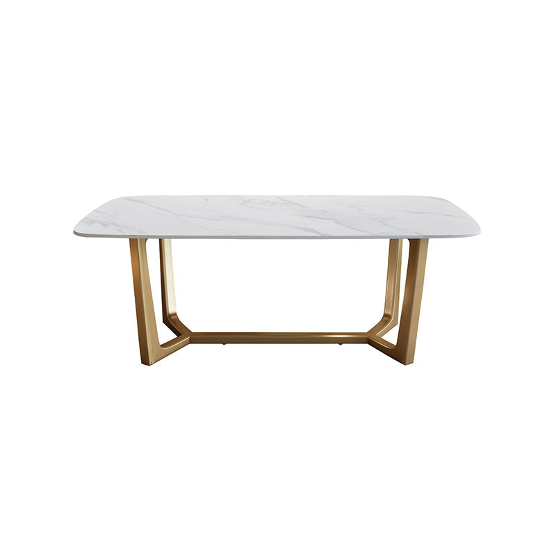 Nordic Glam Rectangle Sintered Stone Table Set 1/2/5/6/7 Pieces Dining Set