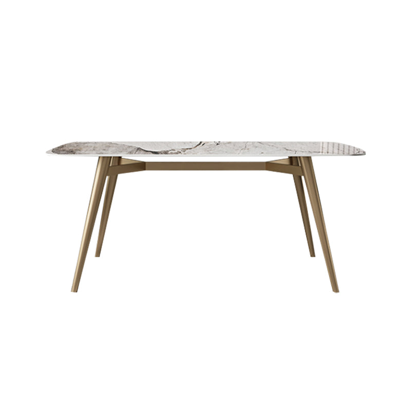 Set di tavoli da pranzo glam 1/3/4/5/7 PCs tavolo da pranzo in pietra sinterizzato con sedie