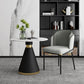 Modern Style Sintered Stone Dining Table Set Round 1/2/5 Pieces Dining Set for Home Use 2 Pieces: Table, 1 Gray Chair Clearhalo 'Dining Room Sets' 'Dining Tables & Seating' 'dining_room_set' 'furn' 'furn_dining_room_set' 'Furniture' 'Kitchen & Dining Furniture' 5752938