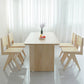 Rechthoekige eettafelset 1/2/5 stuks massief houten eettafel en stoelen