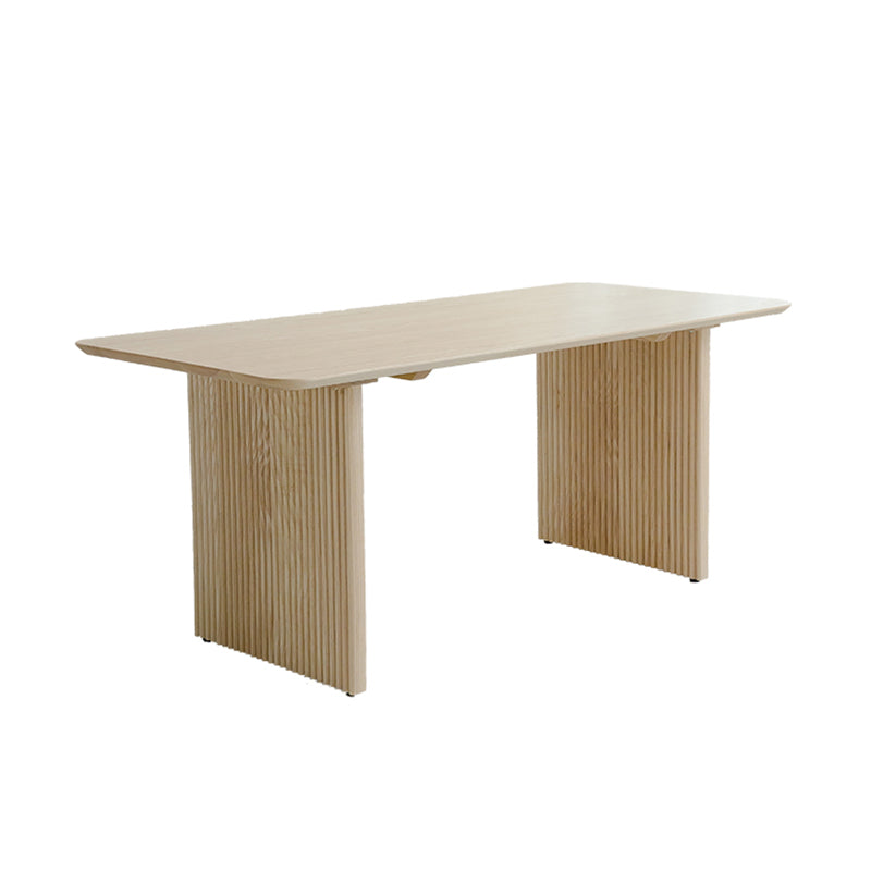 Rechthoekige eettafelset 1/2/5 stuks massief houten eettafel en stoelen