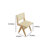 Mesa de comedor rectangular Juego 1/2/5 PCS Mesa y sillas de comedor de madera maciza