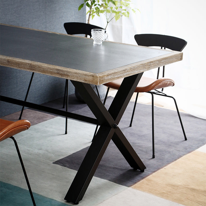 Moderne rechthoek 1/2/3/5 stuks Dinette set indoor trent eettafel in grijs