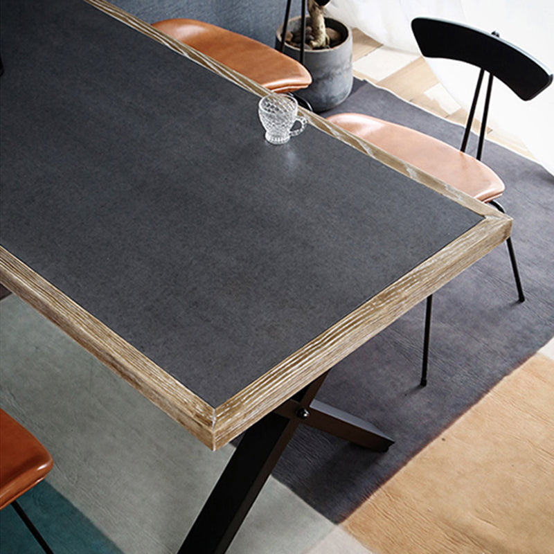 Moderne rechthoek 1/2/3/5 stuks Dinette set indoor trent eettafel in grijs