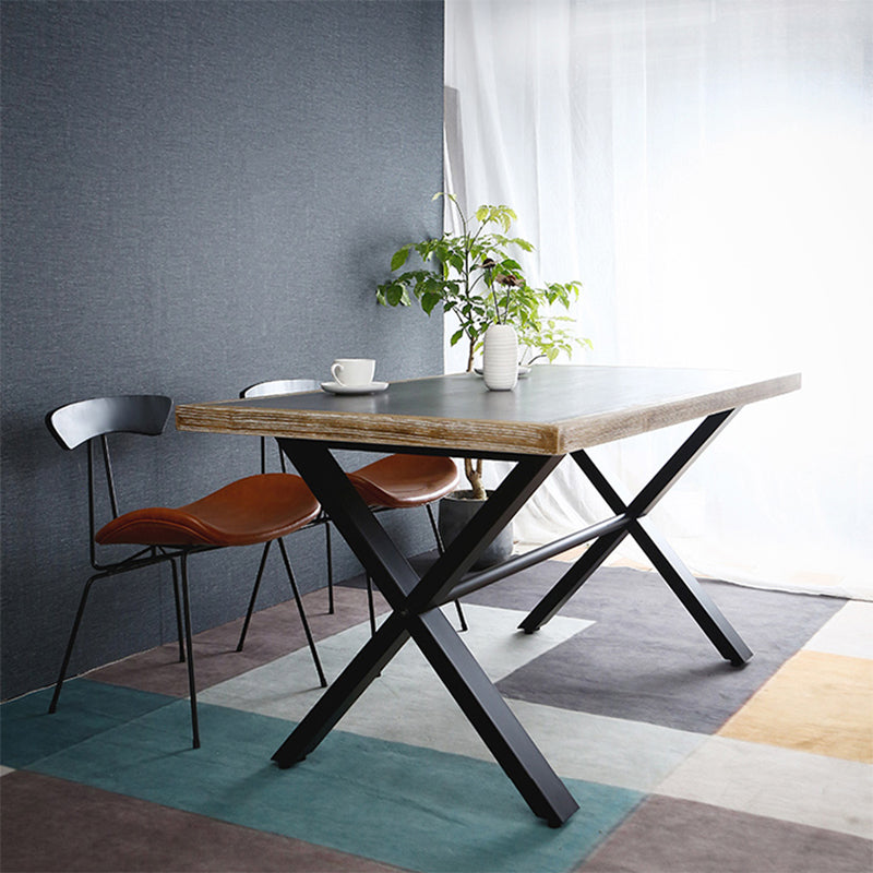 Moderne rechthoek 1/2/3/5 stuks Dinette set indoor trent eettafel in grijs