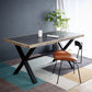 Moderne rechthoek 1/2/3/5 stuks Dinette set indoor trent eettafel in grijs