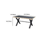 Moderne rechthoek 1/2/3/5 stuks Dinette set indoor trent eettafel in grijs