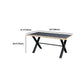 Moderne rechthoek 1/2/3/5 stuks Dinette set indoor trent eettafel in grijs