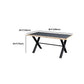 Moderne rechthoek 1/2/3/5 stuks Dinette set indoor trent eettafel in grijs