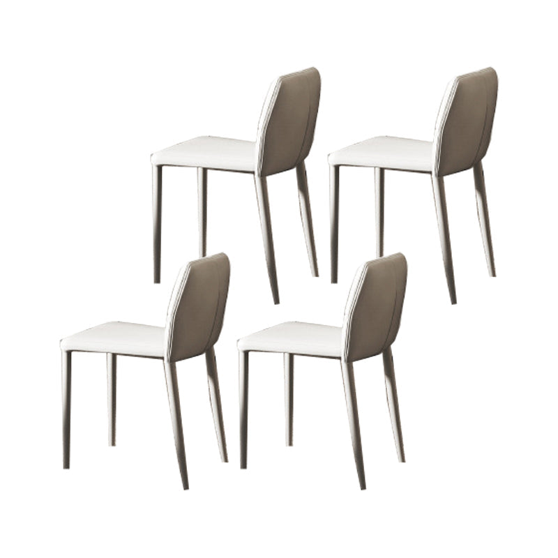 Modern Rectangle Sintered Stone Table Set 1/4/5/6/7/8 Pieces Dining Set 4 White Chairs Clearhalo 'Dining Room Sets' 'Dining Tables & Seating' 'dining_room_set' 'furn' 'furn_dining_room_set' 'Furniture' 'Kitchen & Dining Furniture' 5753115