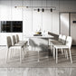 Modern Rectangle Sintered Stone Table Set 1/4/5/6/7/8 Pieces Dining Set 7 Pieces: Table, 6 Chairs Clearhalo 'Dining Room Sets' 'Dining Tables & Seating' 'dining_room_set' 'furn' 'furn_dining_room_set' 'Furniture' 'Kitchen & Dining Furniture' 5753118