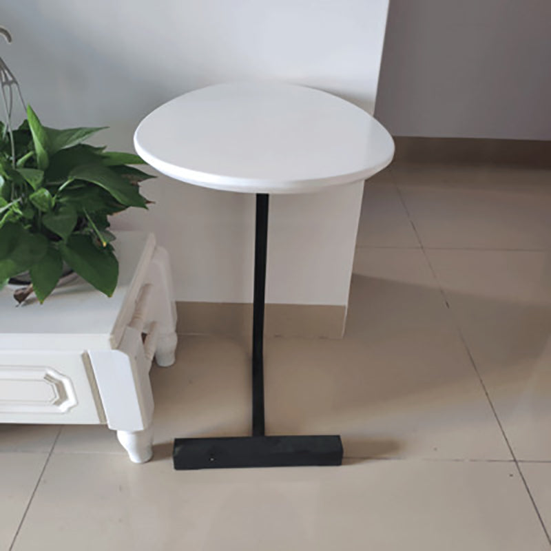 Nordic C End Table Wood Minimalist Side End Table for Living Room White Black 1 Clearhalo 'Coffee & Accent Tables' 'End & Side Tables' 'end_side_tables' 'furn' 'furn_end_side_tables' 'Furniture' 'Living Room Furniture' 5753166