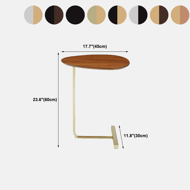 Nordic C End Table Wood Minimalist Side End Table for Living Room Clearhalo 'Coffee & Accent Tables' 'End & Side Tables' 'end_side_tables' 'furn' 'furn_end_side_tables' 'Furniture' 'Living Room Furniture' 5753179