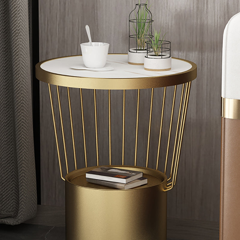 Round End Table Modern Minimalist Side End Table for Living Room Clearhalo 'Coffee & Accent Tables' 'End & Side Tables' 'end_side_tables' 'furn' 'furn_end_side_tables' 'Furniture' 'Living Room Furniture' 5753219