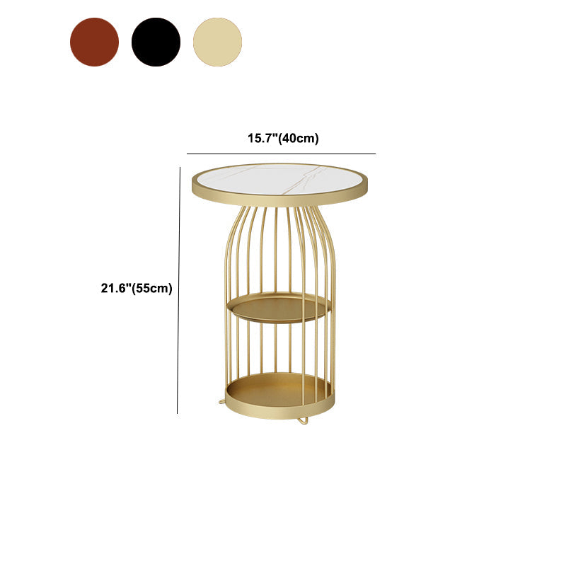Round End Table Modern Minimalist Side End Table for Living Room Clearhalo 'Coffee & Accent Tables' 'End & Side Tables' 'end_side_tables' 'furn' 'furn_end_side_tables' 'Furniture' 'Living Room Furniture' 5753223